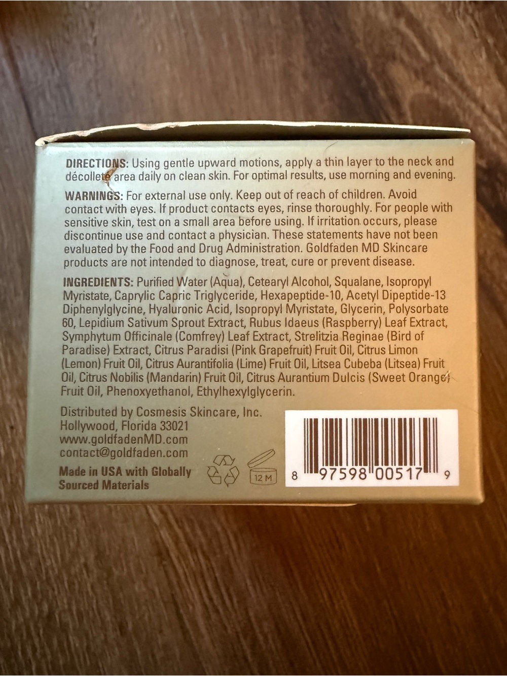 Goldfaden, MD plant profusion neck lifting cream - Picture 3 of 3